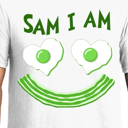 Funny Sam I Am Reading Fan Book Lover Pajama Set