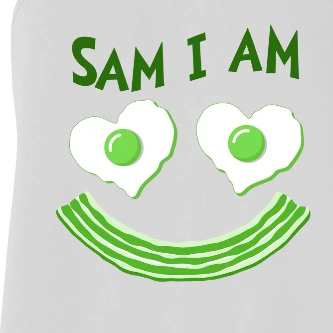 Funny Sam I Am Reading Fan Book Lover Women's Racerback Tank