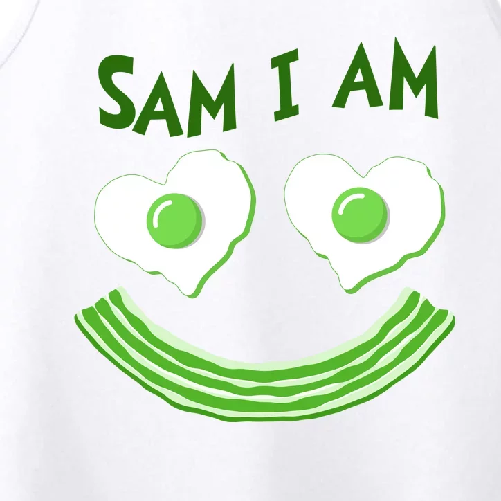 Funny Sam I Am Reading Fan Book Lover Performance Tank