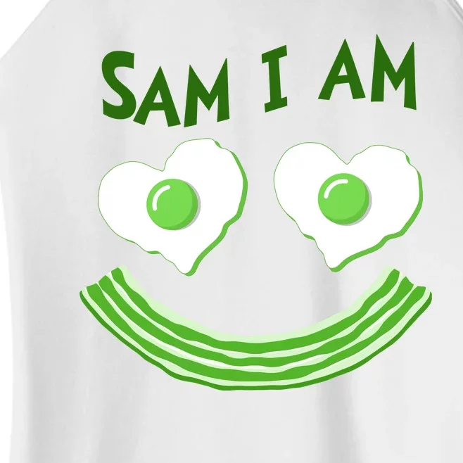 Funny Sam I Am Reading Fan Book Lover Women’s Perfect Tri Rocker Tank