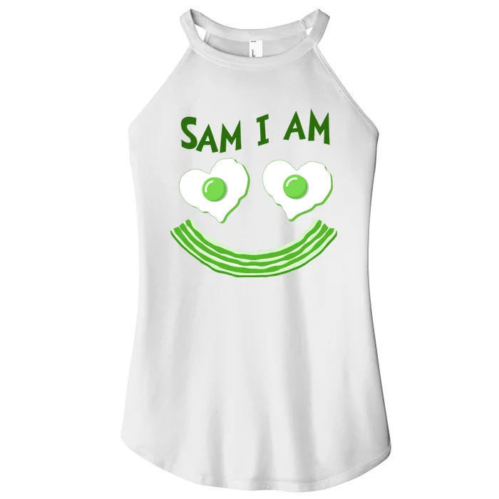 Funny Sam I Am Reading Fan Book Lover Women’s Perfect Tri Rocker Tank