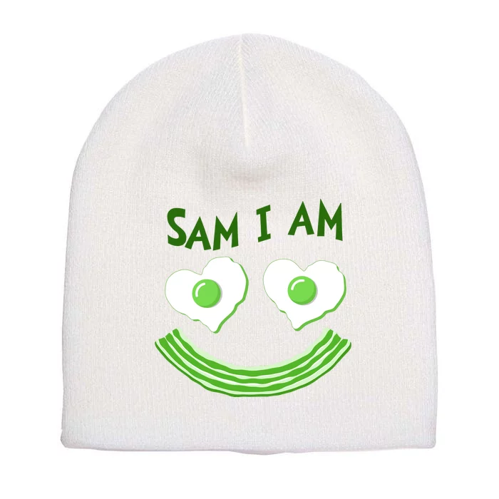 Funny Sam I Am Reading Fan Book Lover Short Acrylic Beanie