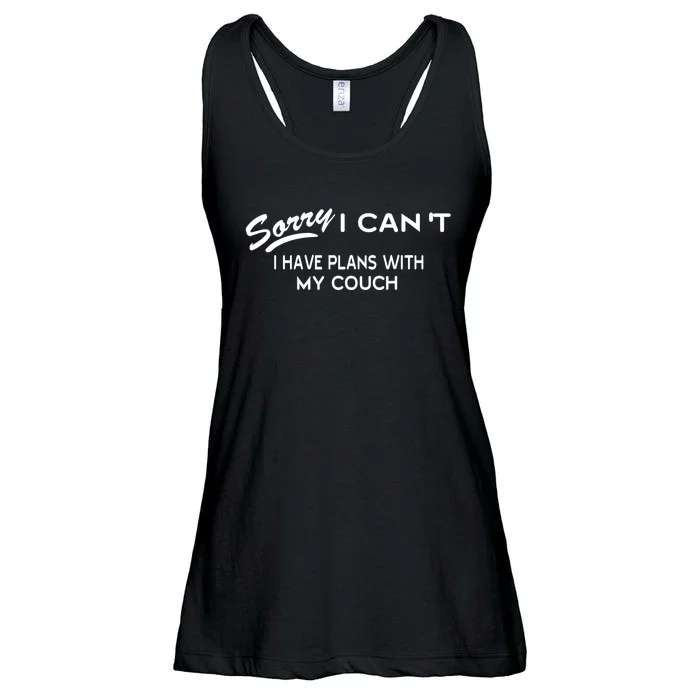 Funny Sorry I Can't I Have Plans with My COUCH Ladies Essential Flowy Tank