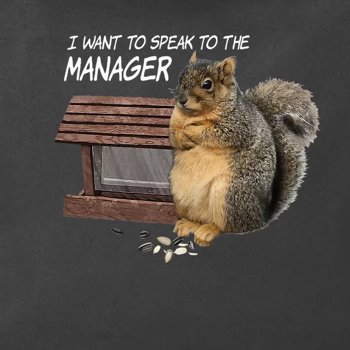 Funny Squirrel I Want To Speak To The Manager Zip Tote Bag