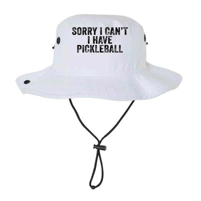 Funny Sorry I Can't I Have Pickleball Novelty Saying Vintage Meaningful Gift Legacy Cool Fit Booney Bucket Hat