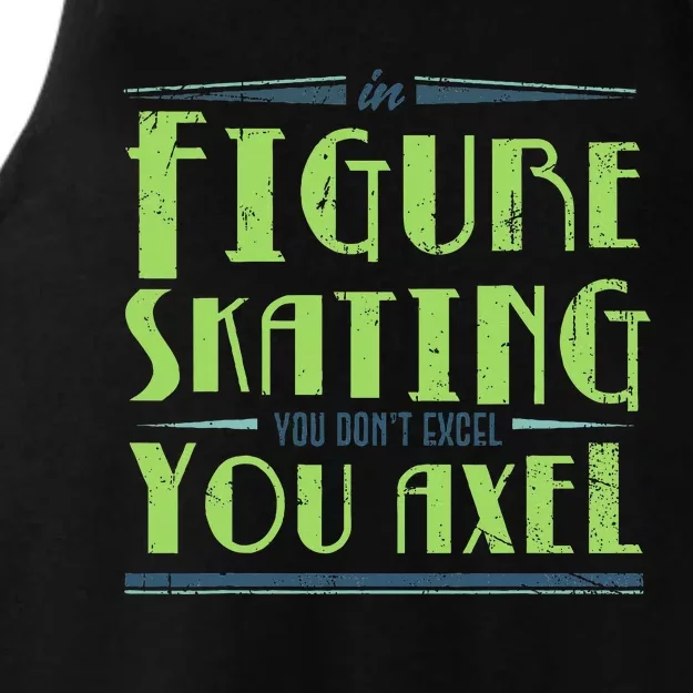 Figure Skater Ice Skates  Ice Rink Figure Skating Ladies Tri-Blend Wicking Tank