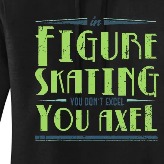 Figure Skater Ice Skates  Ice Rink Figure Skating Women's Pullover Hoodie