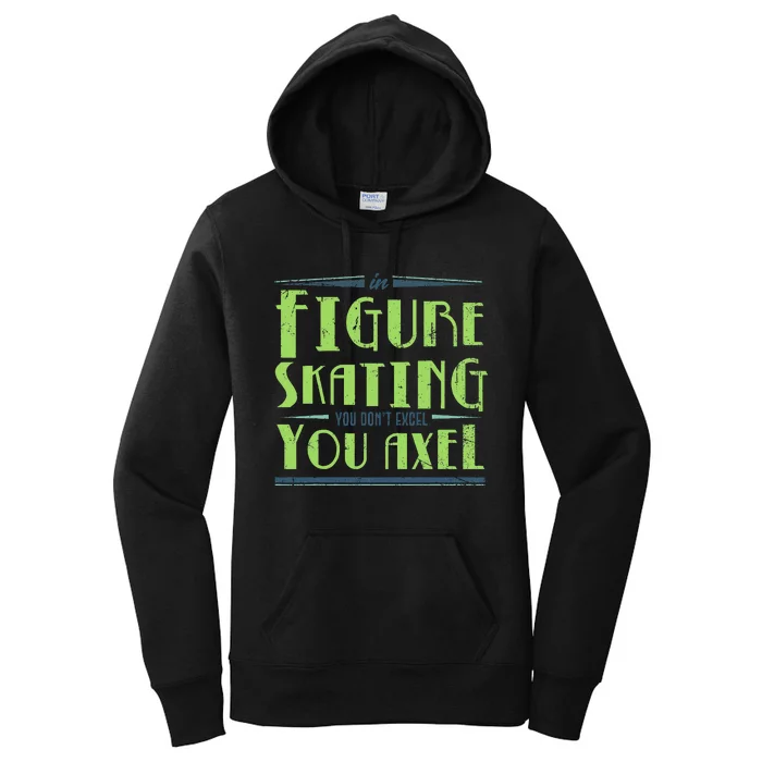 Figure Skater Ice Skates  Ice Rink Figure Skating Women's Pullover Hoodie