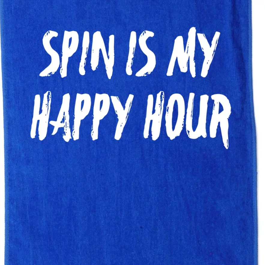 Funny Spin Is My Happy Hour Cardio Fitness Gift Cute Gift Platinum Collection Golf Towel