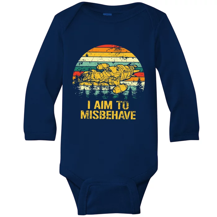 Firefly Serenity I Am To Misbehave Vintage Baby Long Sleeve Bodysuit