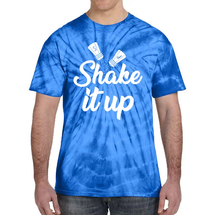 Funny Shaking It Up Pepper Salt Cooking Dinner Food Kitchen Cute Gift Tie-Dye T-Shirt