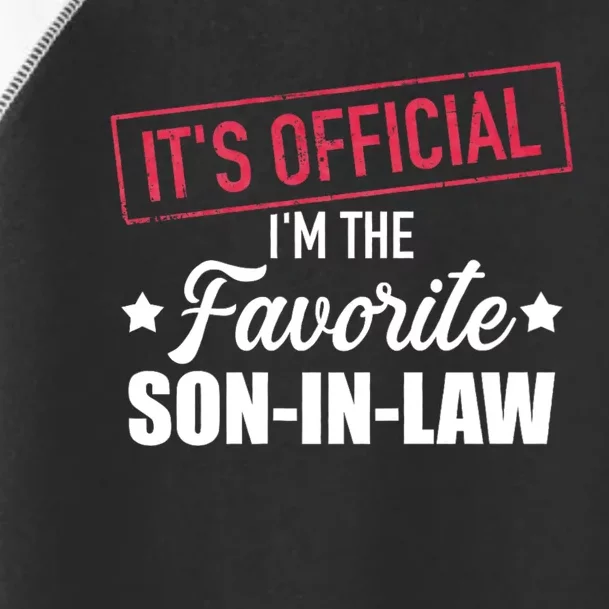 Favorite Son In Law From Mother In Law Or Father In Law Toddler Fine Jersey T-Shirt