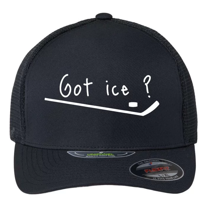 Funny Sticks Ice Hockey Player Gift Flexfit Unipanel Trucker Cap