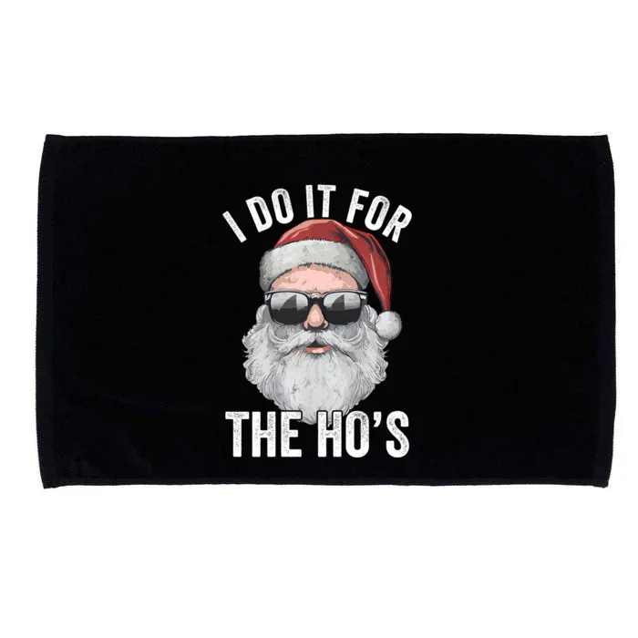 Funny Santa I Do It For The Merry Christmas Gift Microfiber Hand Towel