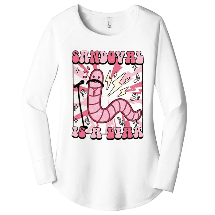 Funny Sandoval Is A Liar Tom Sandoval Women's Perfect Tri Tunic Long Sleeve Shirt