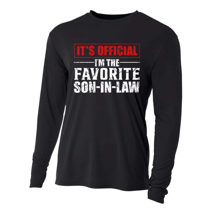 Funny Son Inlaw Its Im The Favorite Son Inlaw Cooling Performance Long Sleeve Crew