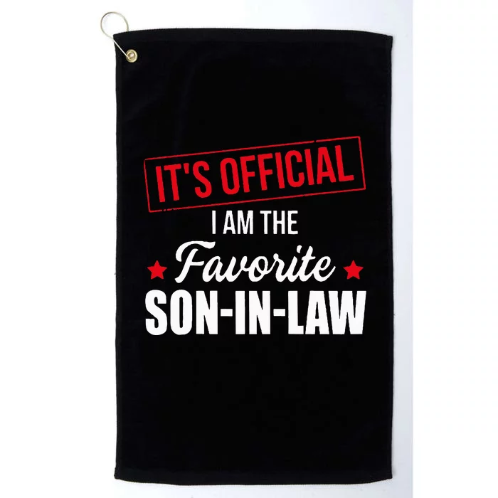 Favorite son in law from mother in law or father in law Platinum Collection Golf Towel