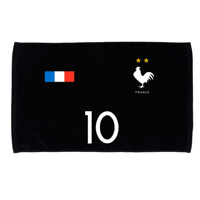 France Soccer Jersey France 10 Soccer Football Fan Microfiber Hand Towel