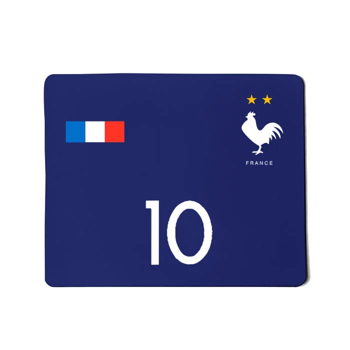 France Soccer Jersey France 10 Soccer Football Fan Mousepad