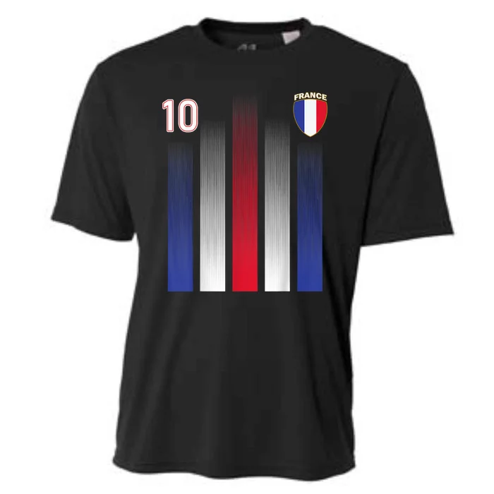 France Soccer Jersey France 10 Soccer Football Fan Cooling Performance Crew T-Shirt