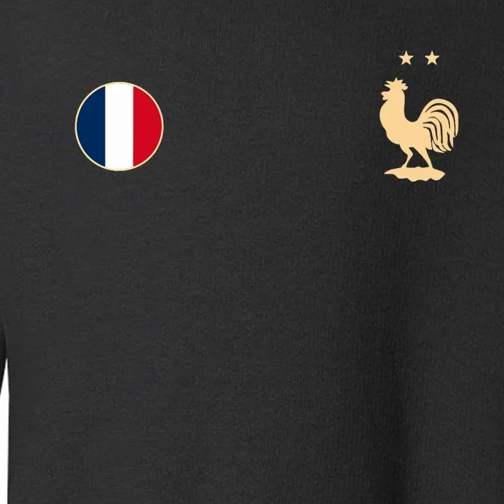 France Soccer Jersey Football Roosters Flag Toddler Sweatshirt