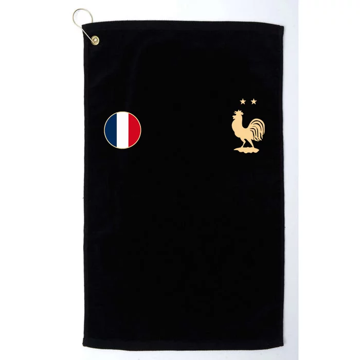 France Soccer Jersey Football Roosters Flag Platinum Collection Golf Towel