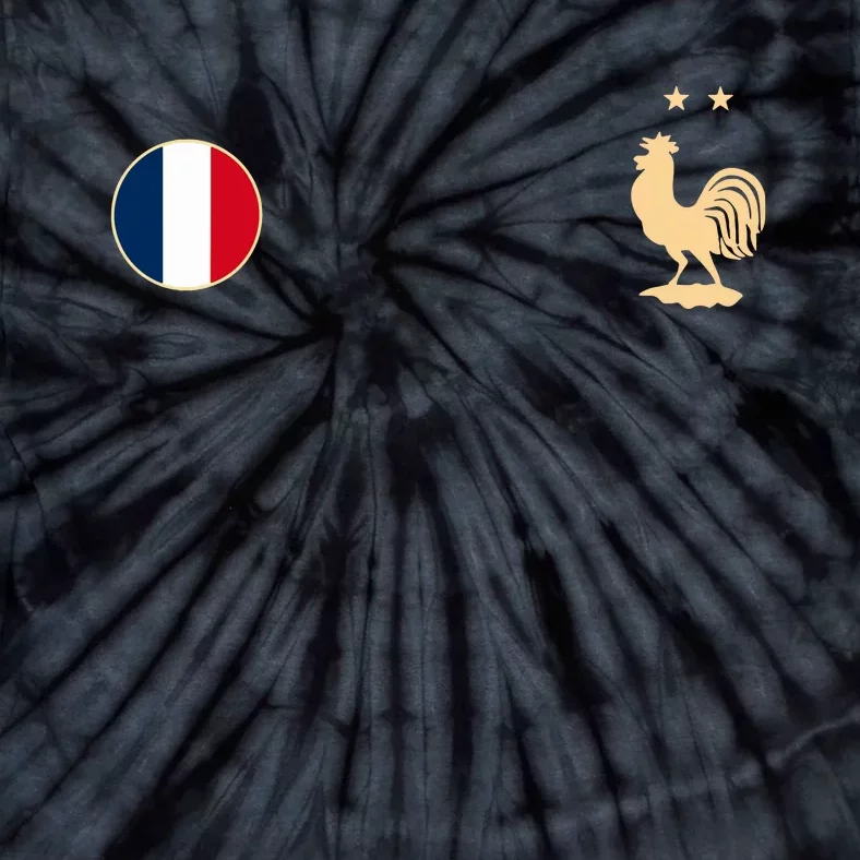 France Soccer Jersey Football Roosters Flag Tie-Dye T-Shirt