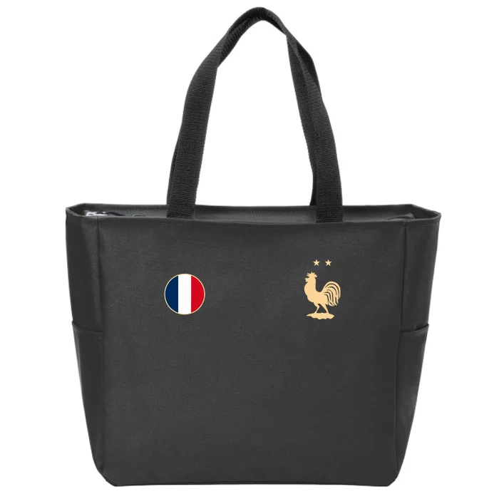 France Soccer Jersey Football Roosters Flag Zip Tote Bag