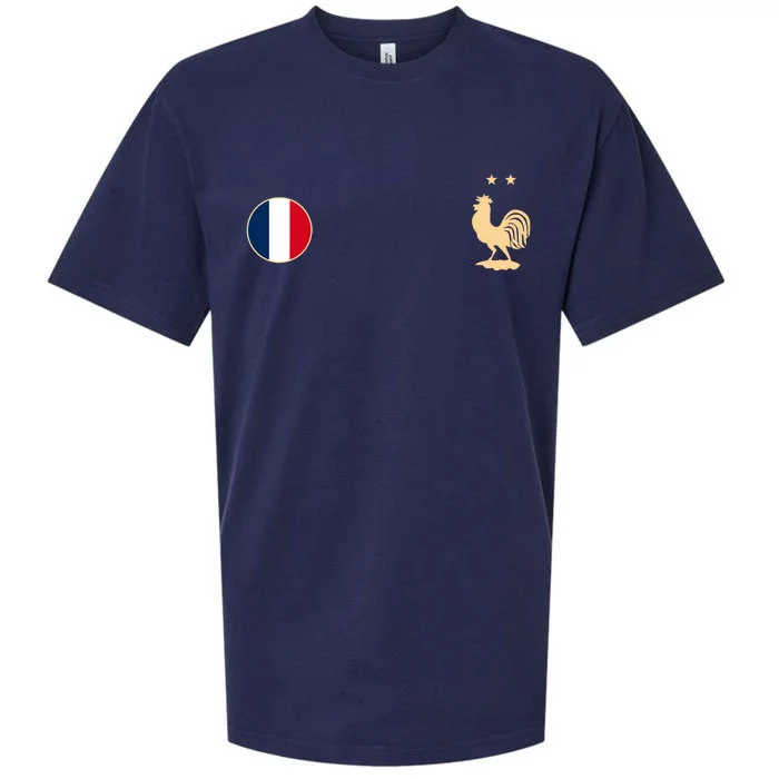 France Soccer Jersey Football Roosters Flag Sueded Cloud Jersey T-Shirt