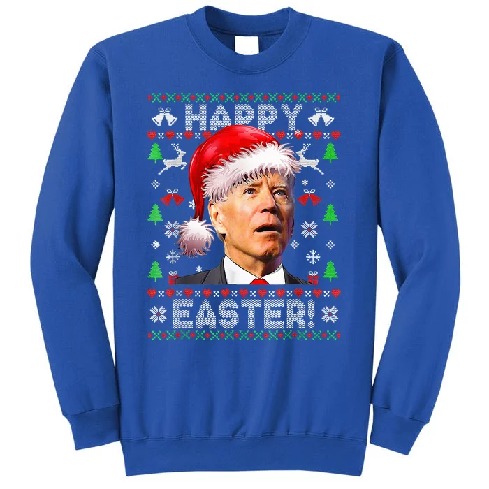 Funny Santa Joe Biden Happy Easter Ugly Christmas Sweatshirt