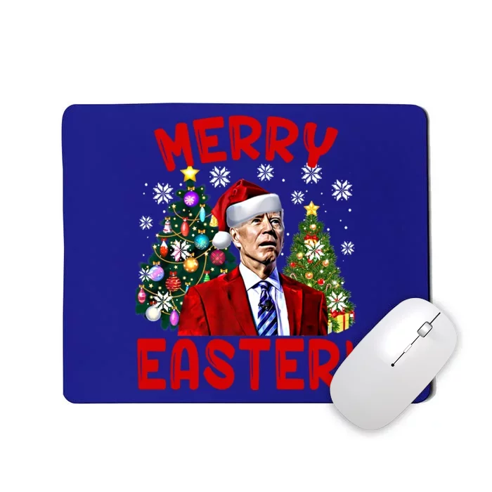 Funny Santa Joe Biden Happy Easter Ugly Christmas Confused Gift Mousepad