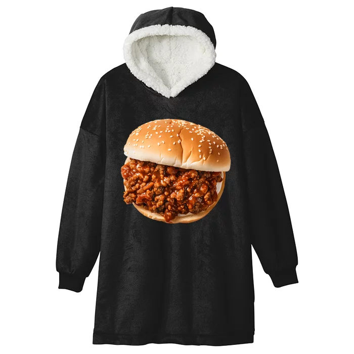 Funny Sloppy Joe Sandwich Lunchlady Food Halloween Costume Hooded Wearable Blanket