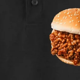 Funny Sloppy Joe Sandwich Lunchlady Food Halloween Costume Dry Zone Grid Performance Polo