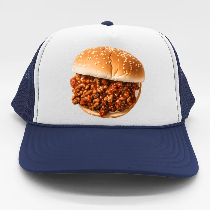 Funny Sloppy Joe Sandwich Lunchlady Food Halloween Costume Trucker Hat