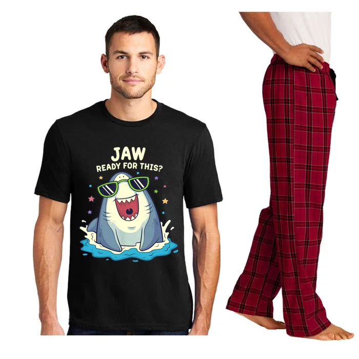 Funny Shark Jaw Ready For This Funny Shark Pun Pajama Set