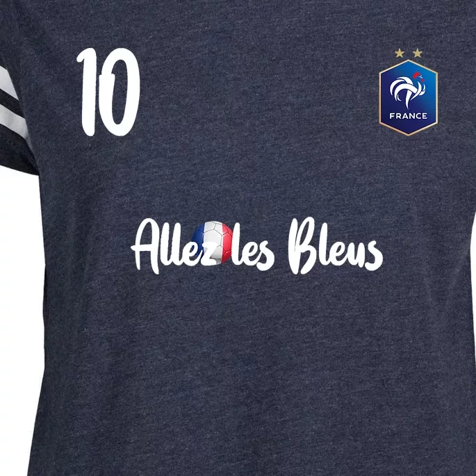 France Soccer Jersey France Football Alles Les Bleus Enza Ladies Jersey Football T-Shirt