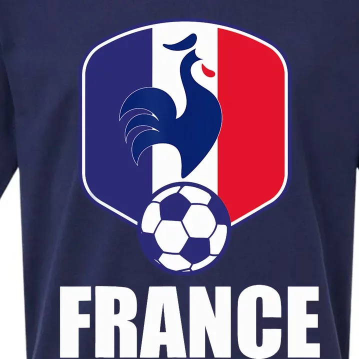 France Soccer Jersey Gift France Football Fans Sueded Cloud Jersey T-Shirt