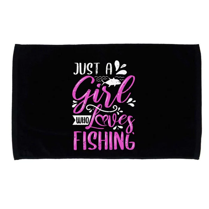 Fishers Sayings Just A Who Loves Fishing Microfiber Hand Towel