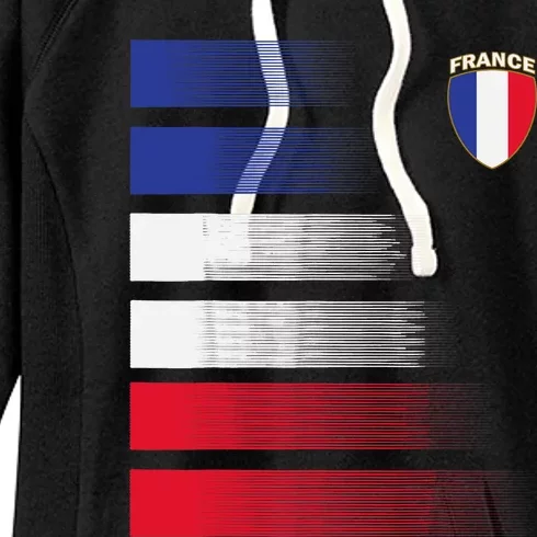 France Soccer Jersey France Football Fan Soccer Women's Fleece Hoodie