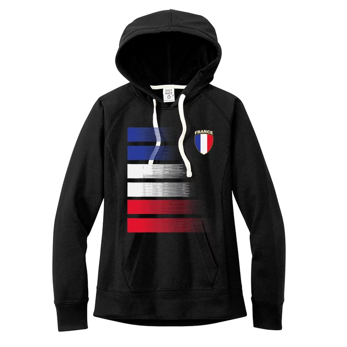 France Soccer Jersey France Football Fan Soccer Women's Fleece Hoodie