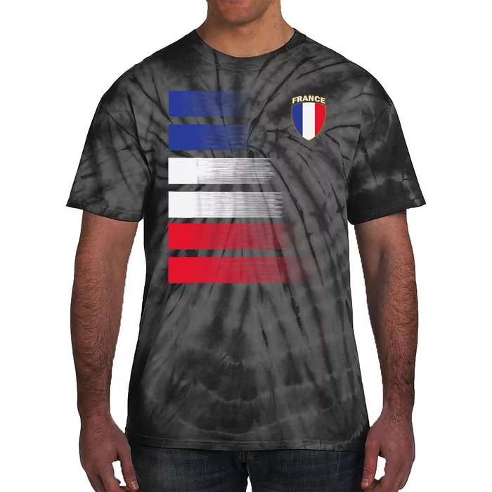 France Soccer Jersey France Football Fan Soccer Tie-Dye T-Shirt