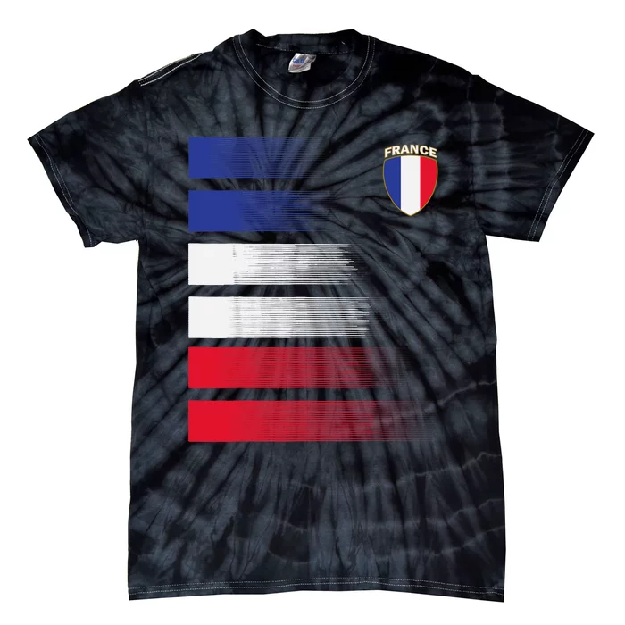 France Soccer Jersey France Football Fan Soccer Tie-Dye T-Shirt