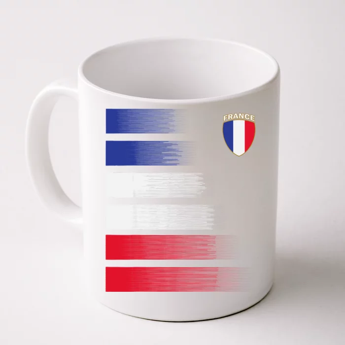 France Soccer Jersey France Football Fan Soccer Front & Back Coffee Mug