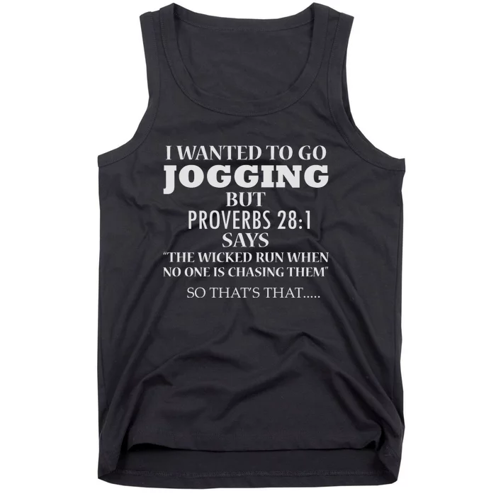 Funny Sarcastic Jogging Tank Top