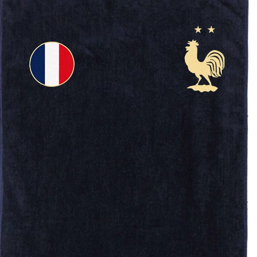 France Soccer Jersey Football Roosters & Flag Platinum Collection Golf Towel