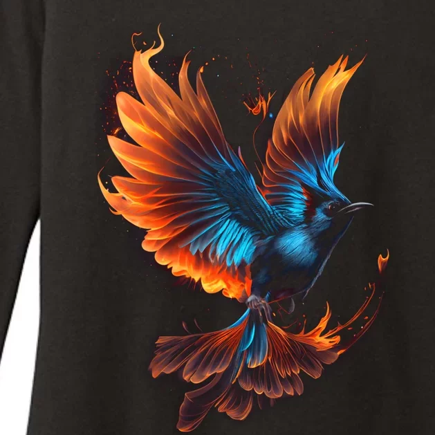 Fiery Stellar's Jay Graphic Tees Womens CVC Long Sleeve Shirt