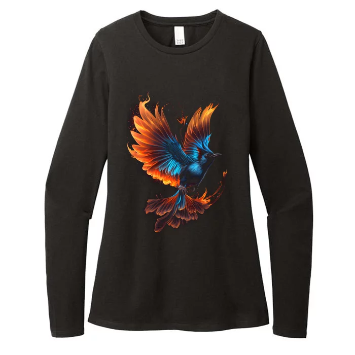 Fiery Stellar's Jay Graphic Tees Womens CVC Long Sleeve Shirt