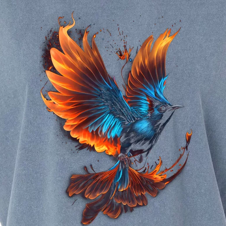 Fiery Stellar's Jay Graphic Tees Garment-Dyed Women's Muscle Tee