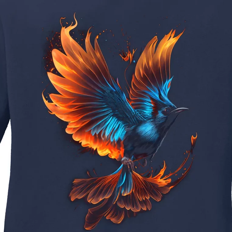 Fiery Stellar's Jay Graphic Tees Ladies Long Sleeve Shirt