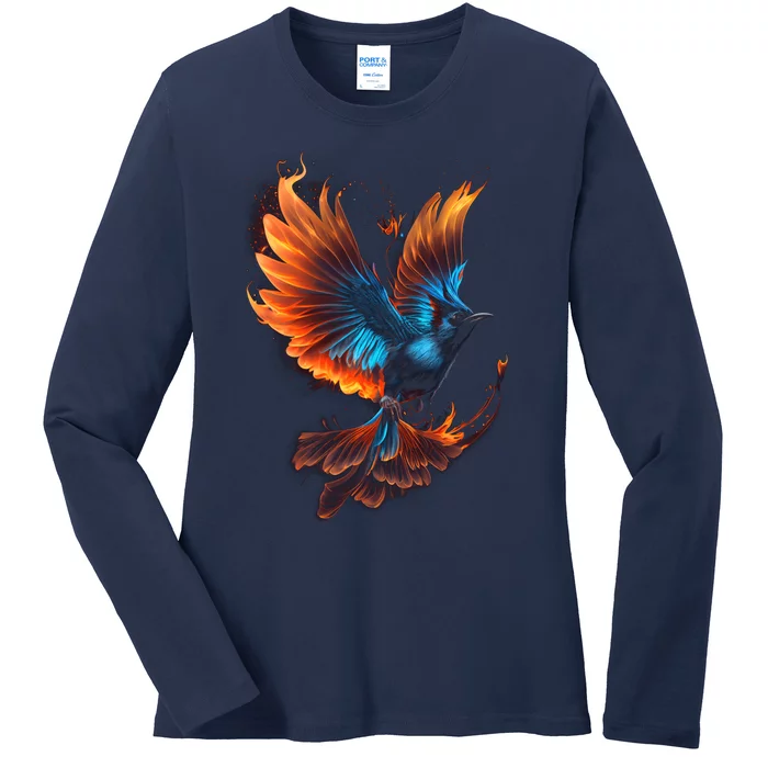 Fiery Stellar's Jay Graphic Tees Ladies Long Sleeve Shirt